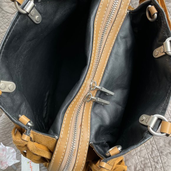 Coach Fringe Cervo Suede Oak Rogue 30/31 - Picture 6 of 12